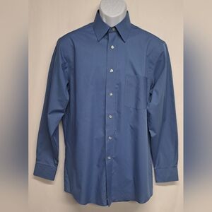 Stafford Performance The Super Shirt Classic Fit 15 32-33 Button Down Office